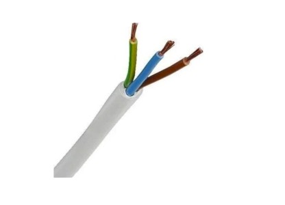 3 X 2,5 TTR Kablo 20 m Beyaz Tam Bakır